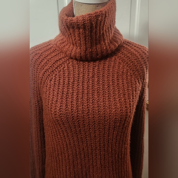 BP Rust Orange Chunky Sweater Size S - Picture 3 of 7